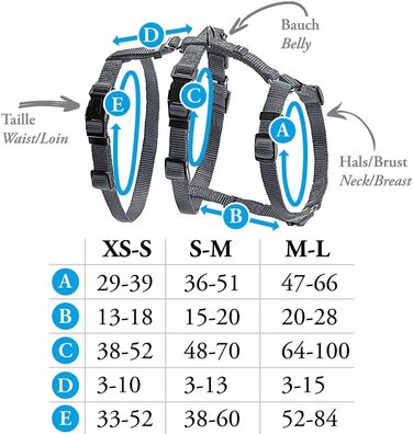 Шлейка безпеки HUNTER VARIO RAPID, паніка-шлейка з додатковим животом, анти-вислизання та регульована, також використовується як класична Y-подібна шлейка, легкі застібки-кліпси, колір: червоний, розмір: M-L червоний M-L