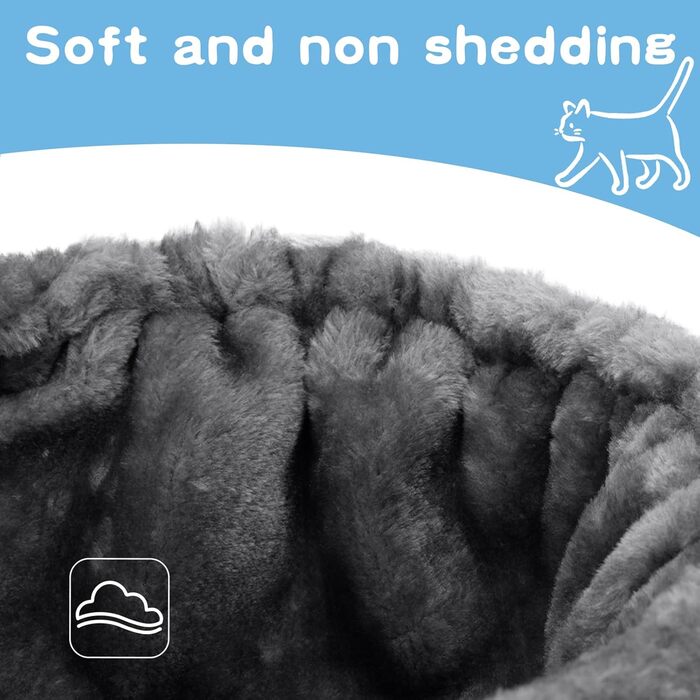 Гніздо-гамак для котів UXIETIN, зручний гамак для великих котів з глибоким кошиком, додаткове кріплення для котячого дерева, заміна гамака для котів, екстра