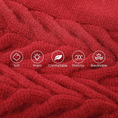 Теплий зимовий пуловер для собак M, червоний. Для Французького бульдога, Шнауцера, Мальтезе, Бічон Фрізе, Бостон Тер'є. Легко прати, в'язаний, з коміром-горловиною.