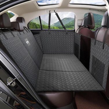 Накидка для собак у машину EULANT, захист заднього сидіння, водовідштовхувальна, антиковзаюча, міцна, чорна