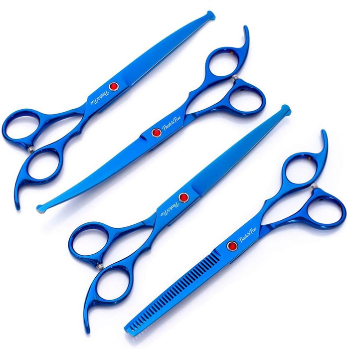 Набір для грумінгу тварин: 4 професійні ножиці з нержавіючої сталі для собак, котів та інших домашніх улюбленців