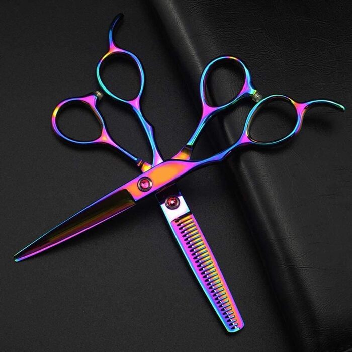 Професійна фризурська ножиці для лівшів, 6 дюймів, для стрижки волосся та грумінгу домашніх тварин