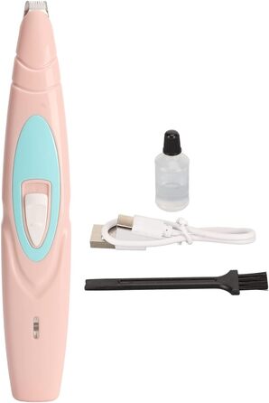 Набір для догляду за шерстю собак Flexman: акумуляторний тример, шліфувальник нігтів, для собак, котів та дрібних тварин (рожевий)