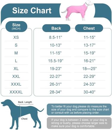 Комбінезон для собак Lovelonglong з чистої бавовни, 4 лапи, для великих та середніх собак, розмір XXL, зелений (XXL (середня собака ~27 кг), чорний)