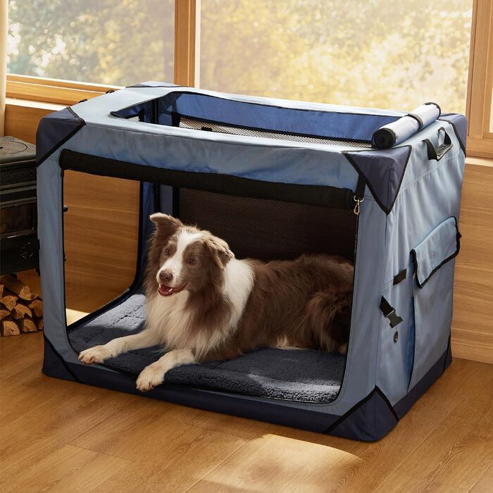 Килимок для собак BEDSURE великих порід - 104x69 см, миючий, Sherpa-плюш, з високощільним наповнювачем, темно-сірий