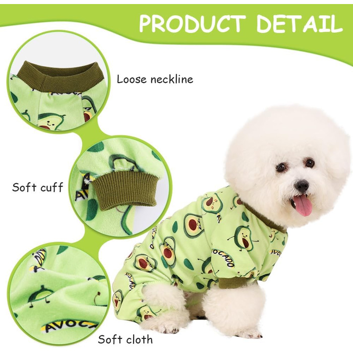 Піжама для собак: теплий комбінезон для Yorkie/Chihuahua, банан, зручний, XXS