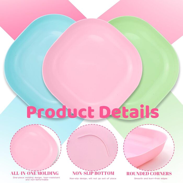 Набір мисок для котів GMMG, 6 шт., кераміка, плоскі, для годування котів