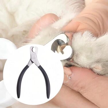 Ножиці для обрізання кігтів тварин, ножиці для кігтів, інструмент для догляду за домашніми тваринами, сталеві (чорні)
