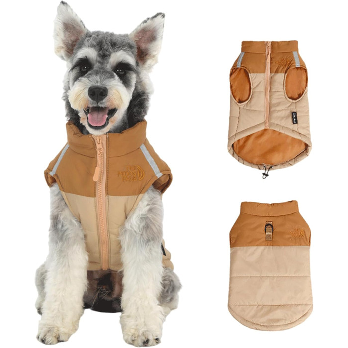 Теплий зимовий пуховик для собак з бавовни - комфортний та стильний, сірий, розмір M