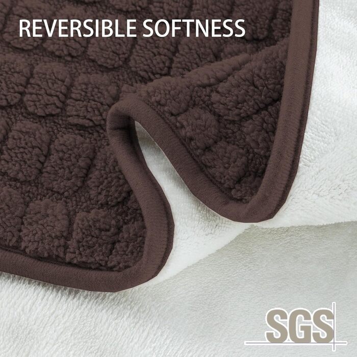 Водонепроникний килимок для собак H.Versailtex, миючий килимок для домашніх тварин, 80x100 см, коричневий