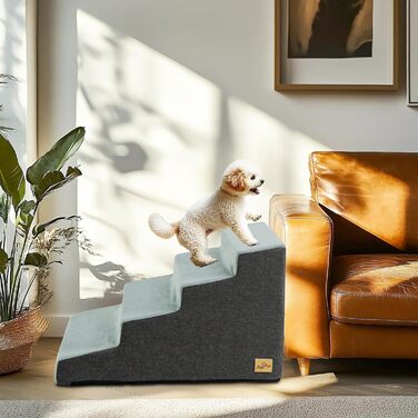 Сходинка для собак BingoPaw з 4 ступенями, 50 см, для ліжка та дивана, знімний чохол, антиковзаюче покриття, 72x40x50 см