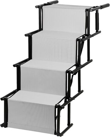 Рампа для собак Homewell - складана, до 70 кг, регульована, сіра