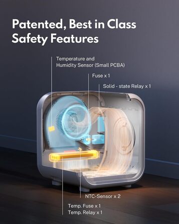 Haustiertrockner HomeRunPet Drybo Plus: Безшумний, автоматичний фен для собак та котів (50л, білий)