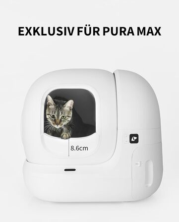 PETKIT Pura Max 2 - самоочисний лоток для котів, 76л, з App-керуванням, для кількох котів