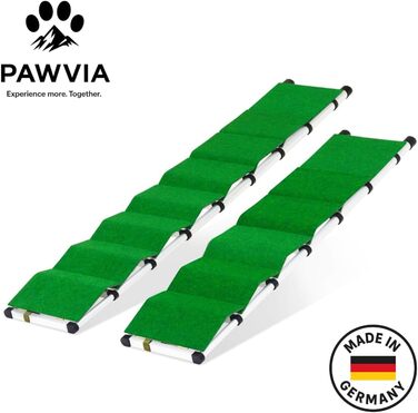 Рампа для собак Extra Lange – 2,6 м, телескопічна, з алюмінію – для великих собак, сумісна з SUV, автодомом та легковими автомобілями – Made in Germany