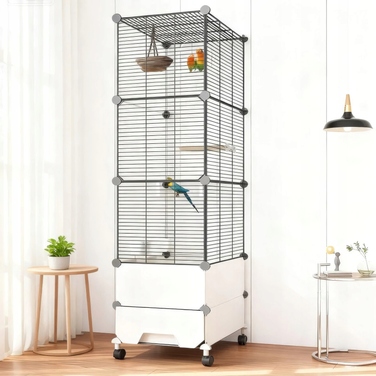 Клітка NUXIE 37 x 37 x 155 см, чорна