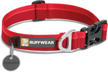 Нашийник для собак Ruffwear Hoopie, розмір S (28-36 см), регульований, для малих порід, червоний (Red Currant)