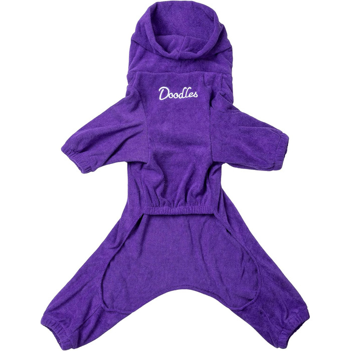Рушник для собак Mikki Doodes, швидковисихаючий, з мікрофібри, для кучерявих порід, розмір M, фіолетовий