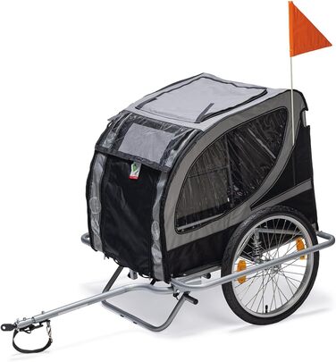 Підстилка для собак Karlie Doggy Liner Paris De Luxe Teflon®, сіро-чорна, розмір L (148x90x88 см)