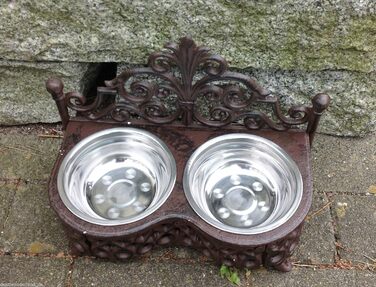 Миска для собак та котів Dekowonderland з чавуну, античний стиль