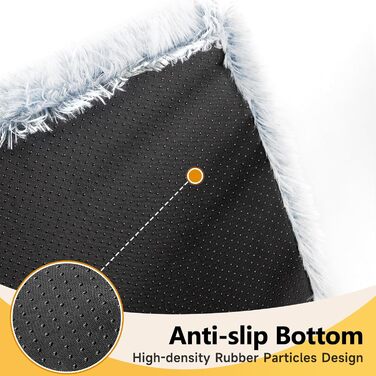 М'яке ортопедичне ліжко для собак DONWEI, 75x50x6 см, сірого кольору, знімний чохол, неслизьке, для клітки