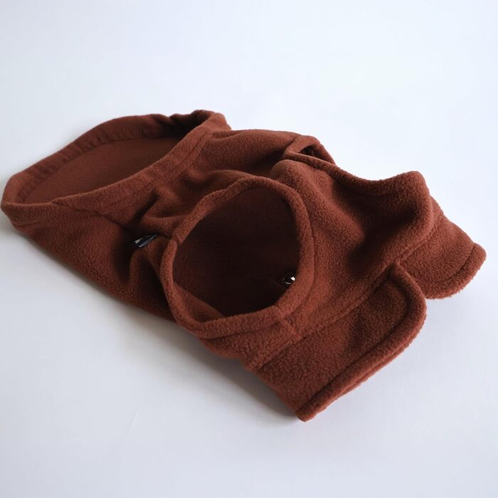 Тепла жилетка для собак та котів Jacko & Co з кільцем для повідка – м'яка, легка, дихаюча для цуценят, дрібних, середніх собак, кошенят, кішок, чихуахуа, тепла на осінь/зиму (S (1.8-2.7 кг), шоколадно-коричнева)