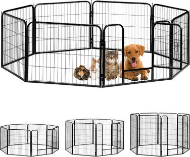 Клітка для кота Reaxdays Wepenausauf, чорна, 80x78x235 см, для дому та вулиці