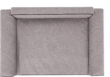 Ліжко для собак, кошик для тварин, ліжко для котів, знімний чохол, великі собаки, ліжко-софа, чорний колір, XXL (116x78 см)