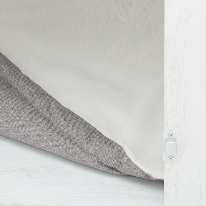 Клітка для собак Relaxdays, для дому, HBT: 65,5x102x60 см, 2 обертові миски, собача будка з виглядом дерева, МДФ & сталь, (білий/коричневий)