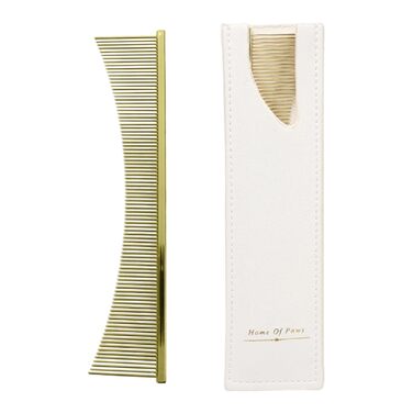 Щітка для собак та котів Flohkamm | Інструмент для догляду за шерстю | Для довгошерстих порід | Щоденний догляд та вичісування після купання | Золота