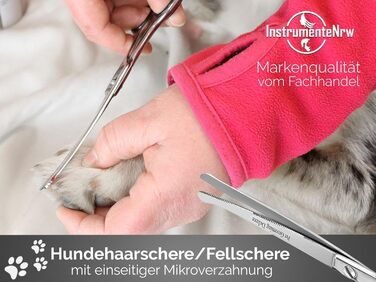 Ножиці для собак з вигнутим лезом - професійні ножиці для грумінгу собак з мікро-дрібною зубчастим лезом