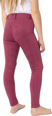 Дитячі штани для верхової їзди HORZE Kinder Reitleggings DEA, повний облягання, кишеня для телефону, рожевий (134-140)