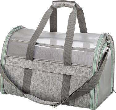 Траспортна сумка TRIXIE Dillon для собак сірого кольору – повітряна переносна сумка для собак – комфортна для собаки та переносника – 28908