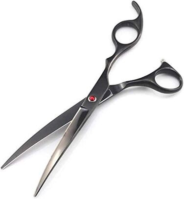 Набір професійних ножиць для грумінгу собак та котів, 17.8 см (7-дюймовий набір), чорний колір