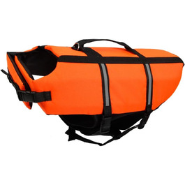 Світловідбиваюча жилетка для собак, рятувальний жилет для маленьких собак 0-3 кг, розмір XXS, помаранчевий