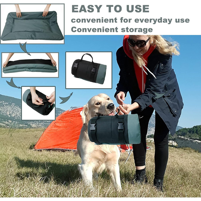 Лежанка для собак та котів WESKIFAN: водонепроникна, знімний чохол, 58 x 86 см, сіра