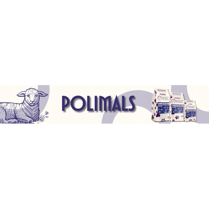 Сухий корм Polimals для дорослих собак з ягнятиною, 10 кг