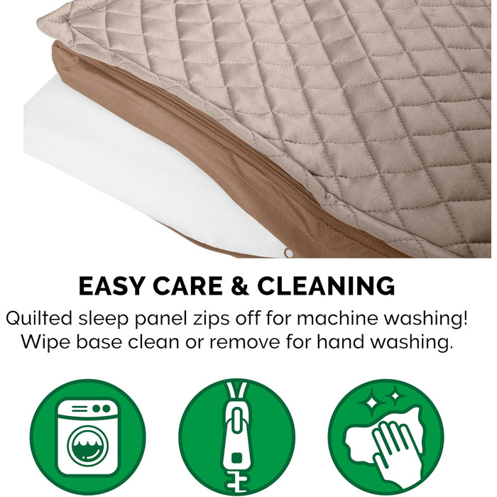 Гіркий собачий лежак Furhaven з охолоджуючим гелем, водовідштовхувальний, для собак великих та середніх порід, до 25 кг, знімний, пральний чохол, внутрішній розмір 135 x 102 x 13 см, матеріал Oxford Polycanvas, з логотипом, для використання в приміщенні т