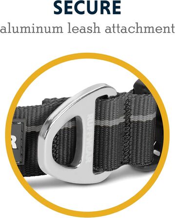Ошийник для собак Ruffwear Hoopie, регульований, чорний, розмір M (36-51 см), для середніх порід