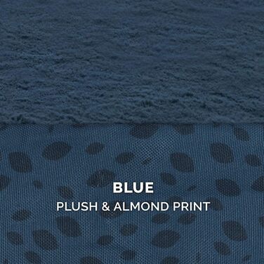 Ліжко для собак Furhaven великого розміру з ортопедичним матрацом, стиль дивана, знімний чохол, велике (135 x 102 x 24 см, блакитно-горіховий)