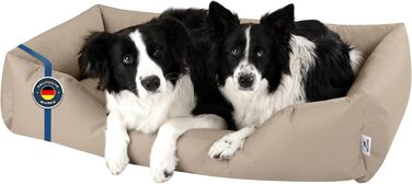 Ляжка для собак BedDog Zara, XL, 150x110x28 см, бежевий (NAMIB-SAND), знімний, пральний чохол