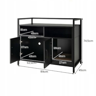 Комод 2 в 1: Будиночок для кота з дряпалкою