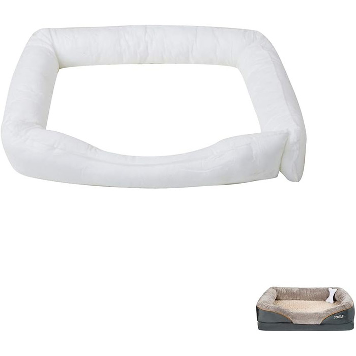 Ортопедичне ліжко для собак JOYELF з піною з пам'яті, подушка для шиї, XL (40'x30')