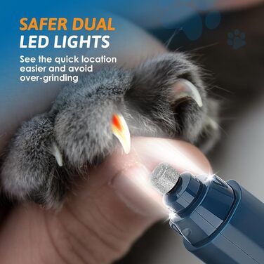 Точилка для кігтів собак та котів з LED-підсвічуванням, 5 ступенів, для великих, середніх та малих порід