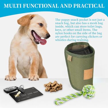 Набір для дресирування собак: сумка для ласощів, свисток, диспенсер для відходів, регульований
