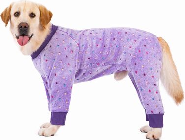 Комбінезон для собак, теплий оверсайз, після операцій, проти випадіння шерсті, для зими, розмір 26, зелений/камуфляж (50х76 см)