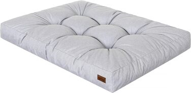 Крісло-ліжко для собак, прямокутне, 130 x 100 см, колір: сірий (пепельний)