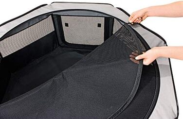 Karlie Smart Top Lounge L - лежанка для котів, сіра та чорна, розмір L (74x74x35 см)