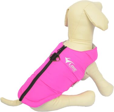 Зимова куртка для собак, водонепроникна, вітронепроникна, тепла флісова куртка з блискавкою для малих, середніх та великих собак, зелена, розмір L