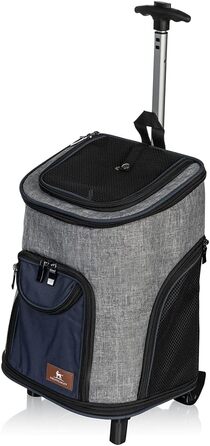 Рюкзак для собак Knuffelwuff з ручкою-телескопом та колесами 33x30x50 см